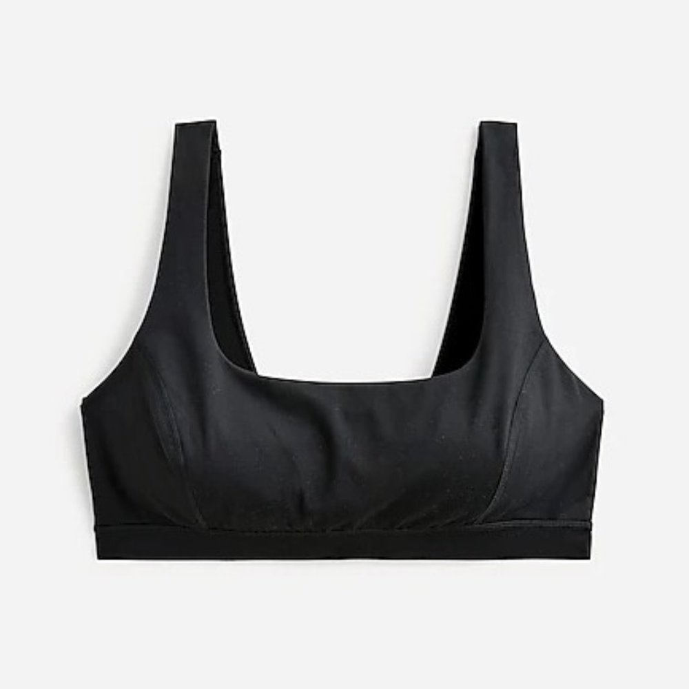 J. Crew CloudStretch scoopneck sports bra 2X